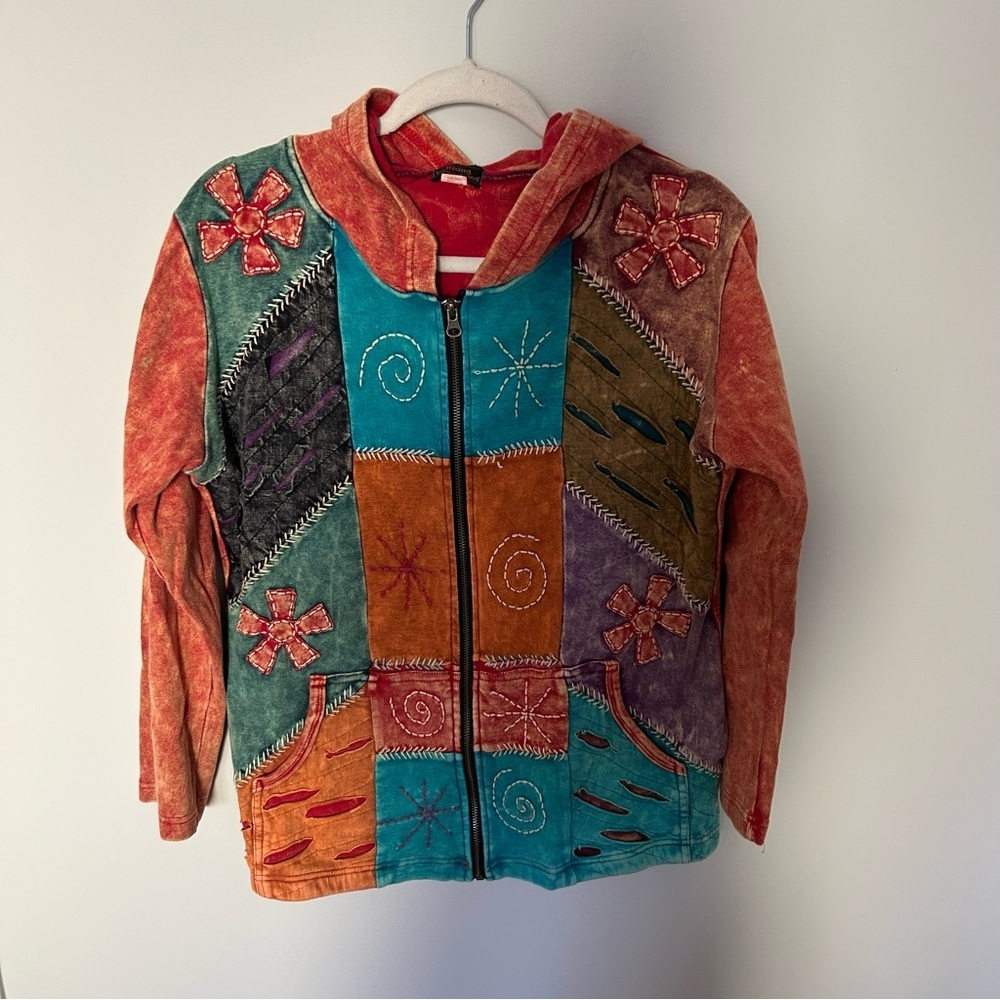 Rising International Multicolor Patchwork Printed… - image 1